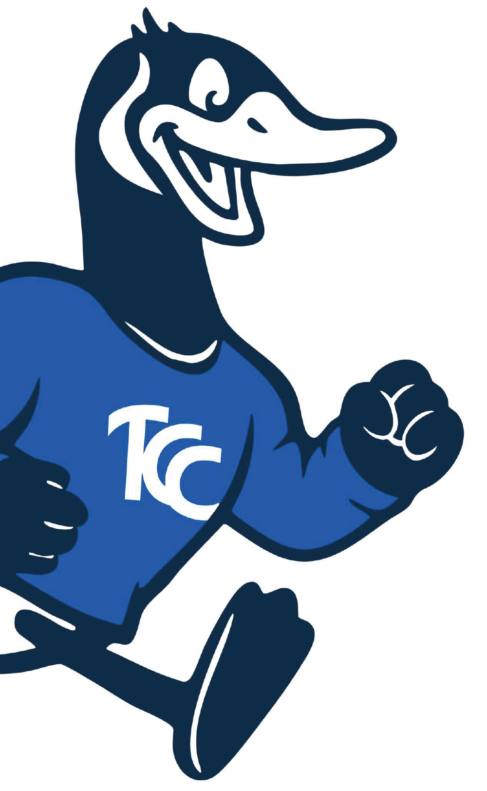 tcc-goose-blue TCC's mascot, Blue